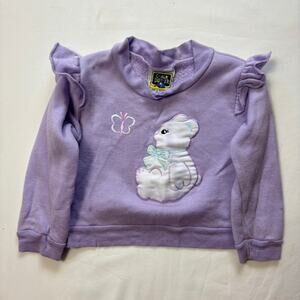 Vintage Bear Purple Girly Sweater 18-24 months